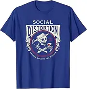 [JIAGANYI] Social Distortion Skelly Circle T-Shirt