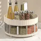 Keeps Your Spices Handy Compact Rotatable Storage Rack for the Kitchen