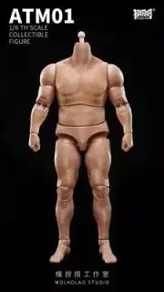 1/6 Male Flexible Muscular Body 12" Action Figure For Thug Wrestler Villain Boss