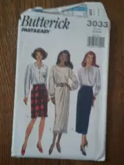 Sewing Pattern Womens Skirt Size 12-16 Butterick
