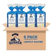 Quaker Large Rice Cakes, Lightly Salted, Pack of 6 (26.82 Ounces) Lightly Salted
