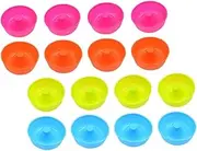 CONGARTENO 16pcs Silicone Donut Molds for Baking Non-Stick Mini Doughnut Cups Muffin Tins