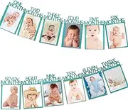 Party Decor Glitter One Banner Garland 1st Birthday Party Decoration Kids 12 Months Photo Bunting Garland Flags Boy Girl Birthday Decor (Color : Style L)