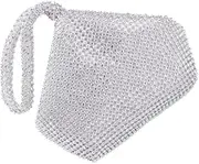 [LIFKOME] Rhinestone Clutch Bag Women's Phone Bag Change Purse for Parties Handbags for Women