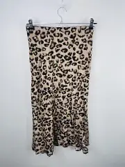 DECJUBA Size Small Leopard Print MIDI Skirt NEW With Tags RRP $89.95