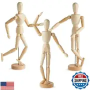 3 Pack Posable Art Figure Model, Flexible Wooden Drawing Mannequin for Artist