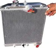 42MM RADIATOR Compatible With CIVIC SIR/II/TYPE-R/VTI B16 VTEC 92-00 93 94 95 96 97 98 99 00 28MM IN/OUT