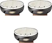 Set of 3, Black No. 10 Ise Stove (with Wire mesh and Board) [11.8 x 4.7 inches (30 x 12 cm) | Folk Art Stove, Banko Ware, Direct Fire, Setomonohonpo