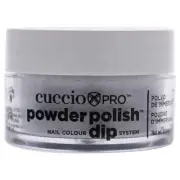 Pro Powder Polish Nail Colour Dip System - Silver Glitter by Cuccio Colour fo...
