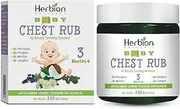 Herbion Naturals Baby Chest Rub, Ages 3 Months+, All-Natural Soothing Ointment with Coconut Oil, Eucalyptus, Lavender, Chamomile, Shea Butter, Petroleum & Menthol-Free, Non-GMO; For Baby Essentials