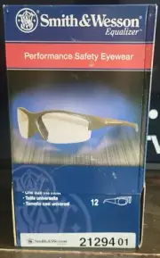 Smith & Wesson Safety Glasses 21294 Gun Metal Frame Clear Lens BOX of 12