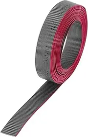 uxcell 30AWG IDC Wire Flat Ribbon Cable 2m/6.6ft Length 0.635mm Pitch 16 Pin Gray for JTAG/ISP Connecting
