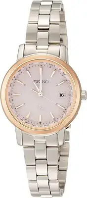 SEIKO LUKIA SSVV074 Pink Dial Elegant Solor Radio Women's Watch New