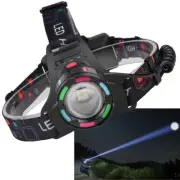LED Headlamp Head Torch Headlight Light Camping Lamp USB Rechargeable Flashlight