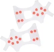 [Generic] Silicone Ice Snow Grips,Ice and Snow Grips Cleat - Shoes Traction Cleat Crampon, Clear Ice Snow Grippers for Hiking, Walking, Climbing