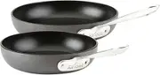 All-Clad E785S264 HA1 Hard Anodized Nonstick Dishwasher Safe PFOA Free 8-Inch and 10-Inch Fry Pan Cookware Set, 2-Piece, Black