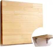 Wall Mounted Folding Wood Table for Kitchen Laundry Room Stable and Sturdy Workbench/Laptop Desk with Space Saving Design Multifunctional Wall Table (120 * 50cm)
