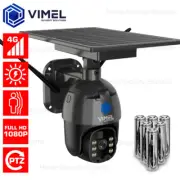 4G Solar Camera Battery PTZ CCTV SIM card Security Construction Site Outdoor