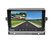 Elinz 7" 1080P AHD Splitscreen Monitor DVR 12V 24V Sunshade Truck Caravan