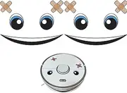 [WALWI] 2 x Sticker Face Eyes for Robot Vacuum Cleaner Robot Mower Robot Mop Robot Thermomix Vacuum Cleaner Robot Dustbin Decorative Sticker Set Robot