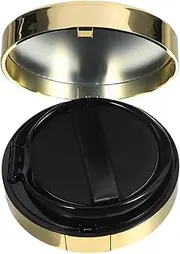 Beatifufu 2pcs Refillable Blusher Box Pressed Powder Container with Mirror for Women's Beauty