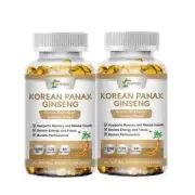 Korean Red Panax Ginseng Extrad 1600mg -240 Capsules - High Strength Ginsenoside