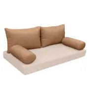 |SLIPCOVER ONLY| S2 Outdoor Bolster Backrest Pillow Covers Knife Edge Full AD104