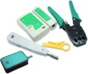 Ethernet Cable Tester & Crimper for RJ11/RJ45 CAT5 Network Connections