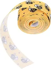 FOMIYES 1Roll Bee Ribbon Wired Edge Spring Ribbon for Crafting Present Wrapping Floral Arrangements Yards Durable Material for DIY Decor Unique Creations