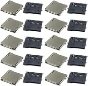 20Pcs Spring Loaded Push/Push Micro SD Transflash Memory Card Socket Slot