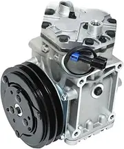 Air Conditoning AC Compressor York Type Compatible For Kenworth T300 T400 T660 T800 ABPN83304051 525743 ET210L25073C CFC68821946C 3095830(24V)