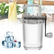 Manual Ice Crusher Shaver Portable Shaved Ice Machine Hand Snow Cone Maker Party