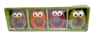 Owl Napkin Rings and Place Card Holders by Tag Set of 4 with Place Cards