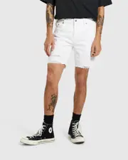 Tim Slim Denim Shorts Blow Out