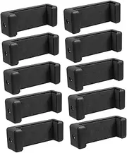 10 Pack Cell Phone Adapter for Tripod Universal Phone Clamp Selfie Stick Phone Clip Stable Phone Holder for Live Streaming