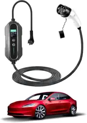 X-CAR Type 2 Portable EV Charger 10 Amp 2.4KW Australian Plug 5 Meters for New T
