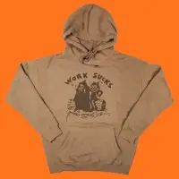 在飛比找蝦皮購物優惠-♡美國復古刷毛work sucks Hoodie ♡﻿下單請