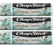 3 Pack Chapstick HOLIDAY COCOA Lip Balm NEW & Sealed