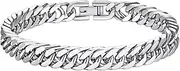 [ZAULER] Bracelets for Men Cuban Link Chain Bracelets Gift Friends Stainless Steel/Gold/Black Plated 8mm Width, 7.5/8.5 Inch Length Classic Jewelry