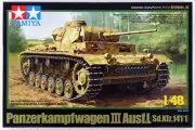 Tamiya 1/48 Military No.24 GERMAN PANZERKAMPFWAGEN Ⅲ Ausf.L kit 32524 JAPAN81