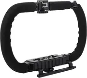 SHINEOFI Foldable Video Rig Stabilizer for Smartphone Handheld Camera Holder with Hot Shoe Ports Slip Base for Dv Cameras for Photographers