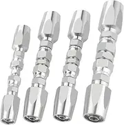 Fahgaer 4PCS Hydraulic Fittings, Reusable Hydraulic Hose Repair Fittings Kit, 1/2Inch 3/8Inch 1/4Inch