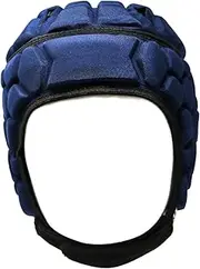 Barnett Heat Pro Helmet - Soft Padded Headgear - Rugby -Flag Football - Youth & Adult Sizing 7 on 7-7v7 Soft Shell- Epilepsy Head Fall Protection (Navy)