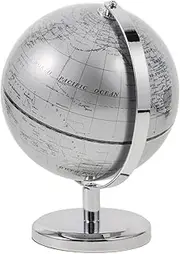 HOODANCOS World Globe with Stand Educational Geography Globe for Boys and Girls for Learning Elegant World Map Decor for Home Office Compact Rotating