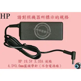 HP ENVY 13-AH 13-AH0045TU TPN-W136 13-AH0013TU 65W筆電變壓器 彎頭帶針