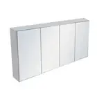1500x750mm PVC Waterproof Copper Free Mirror Shaving Cabinet gloss white