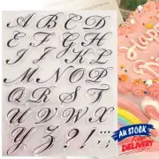Letter Alphabet Fondant Embosser Mold Stamp Biscuit Decor Cake Cookies Cutter