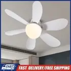 Ceiling Fan LED Lamp E27 Socket Fan Light Large Remote with Extender (White)