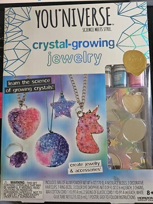 You * Niverse Crystal Growing Jewelry, Colorful Accessories Science Kit New DIY