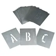 Dy-Mark Zinc Stencil A-Z 100mm Set